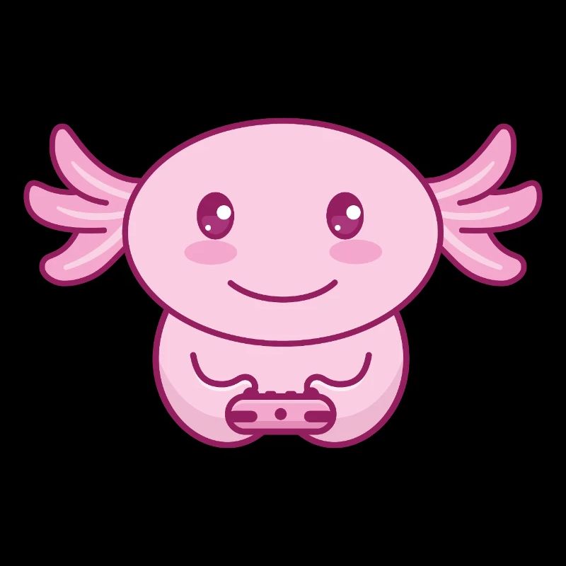 Axolotl Zocker Gamer