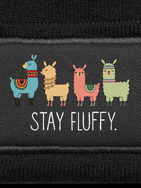 Stay Fluffy Alpaca Illustration