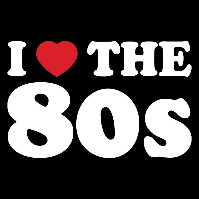 Ich liebe den Retro-Stil der 80er.
