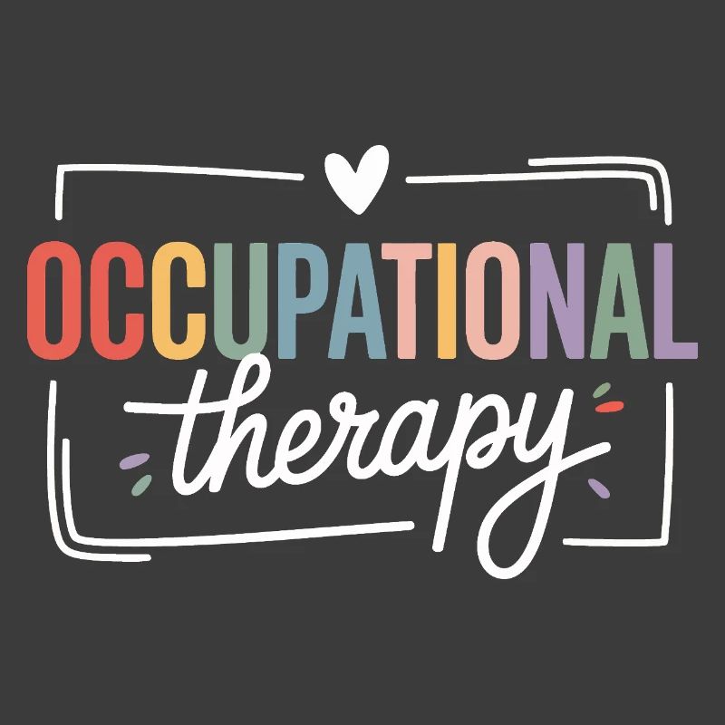 Colored Occupational Therapy Typography