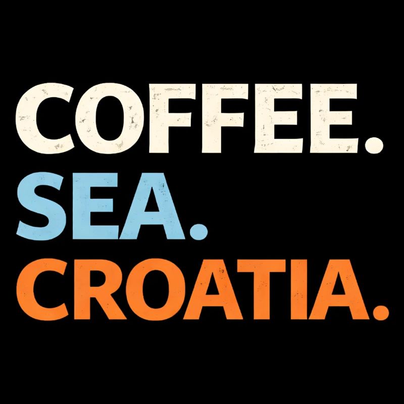Coffee. Sea. Croatia.