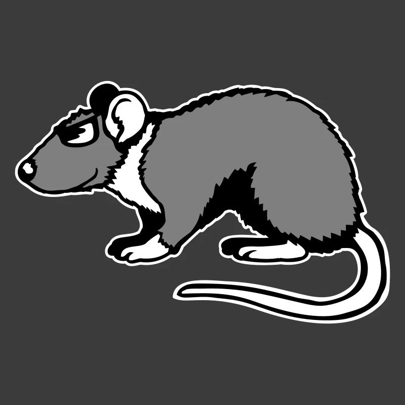 Cool Rat Sunglasses Side Funny Rodent