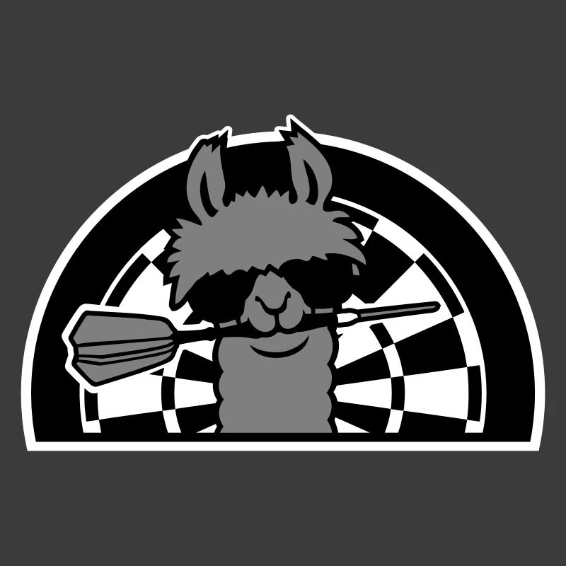 Cool Llama Dartboard -aurinkolasit Dart Sweet