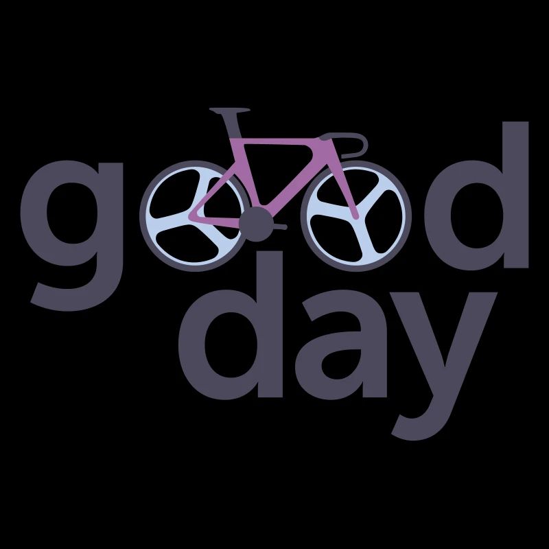 Good Day Bicycle Typography Logo