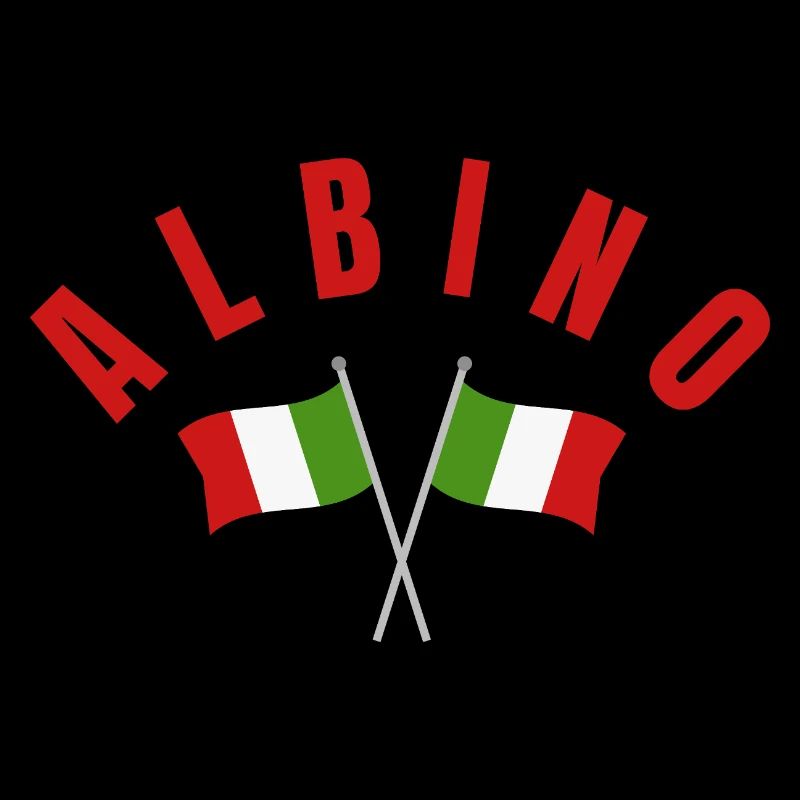 Drapeaux italiens albinos