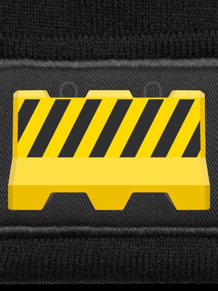 Warn-Straßenbarriere-Symbol