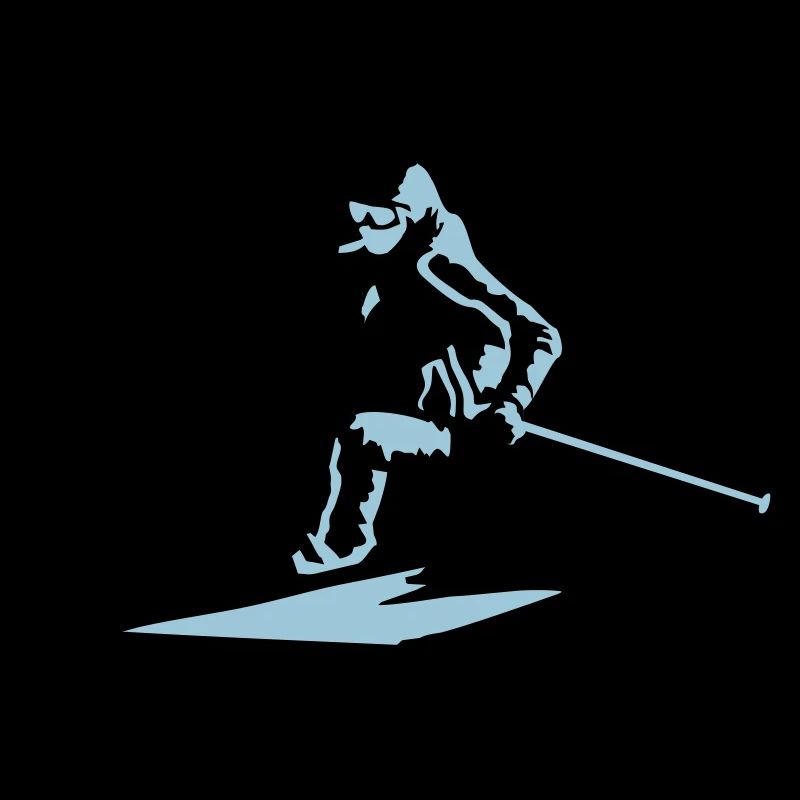 skieur, ski