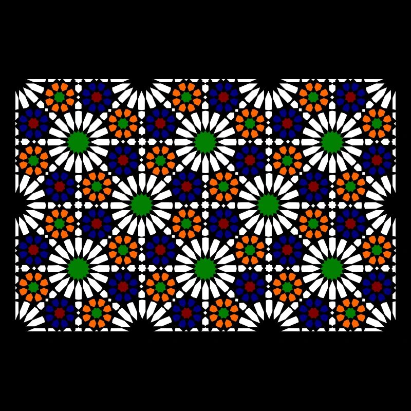 Maurisches Mosaik (dunkel)