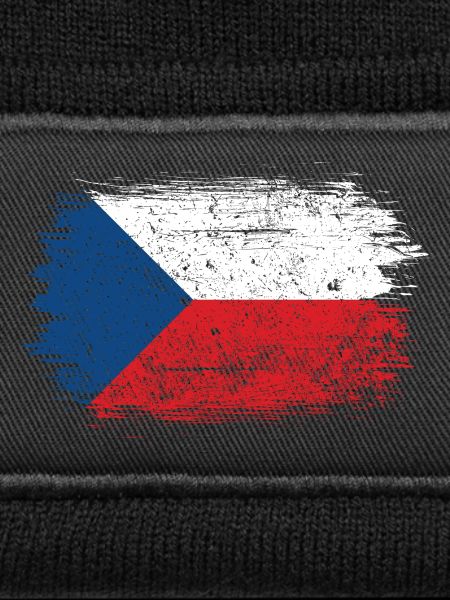 Pinselstrich Tschechische Flagge