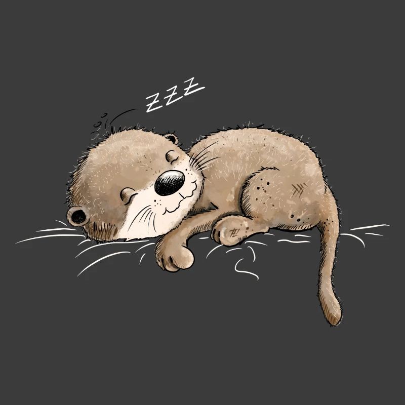 Dreaming otter takes a break