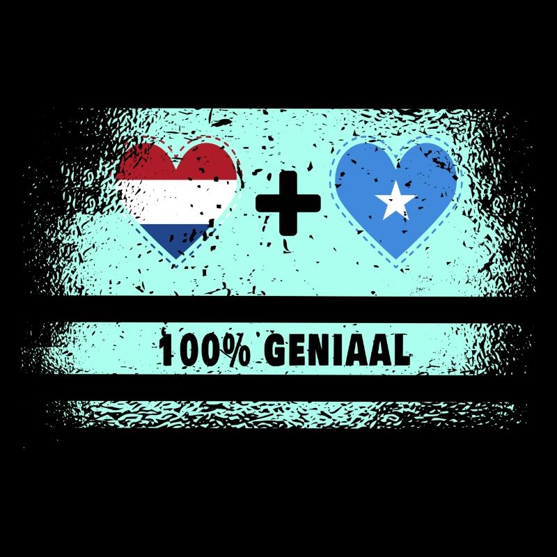 Drapeau 100% Genius de la Somalie et des Pays-Bas