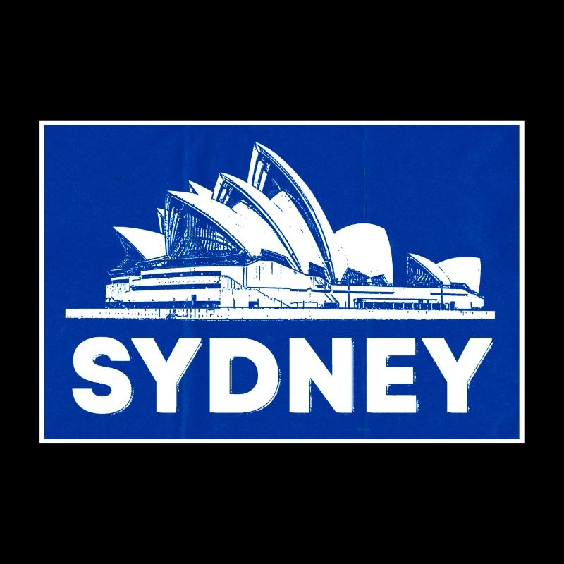 Sydney Opera Blau Silhouette