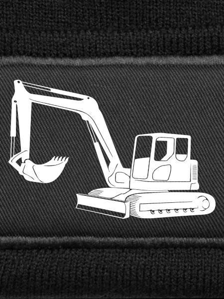 Baggerfahrer Silhouette - Baugeräteführer