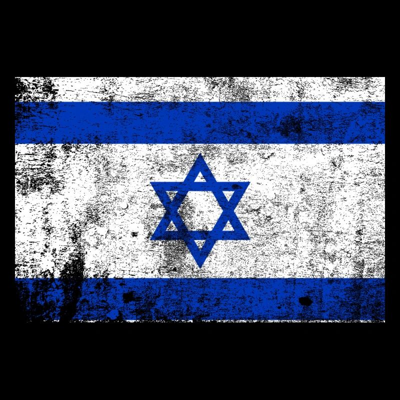 Drapeau d’Israël drapeau Grunge rétro Vintage