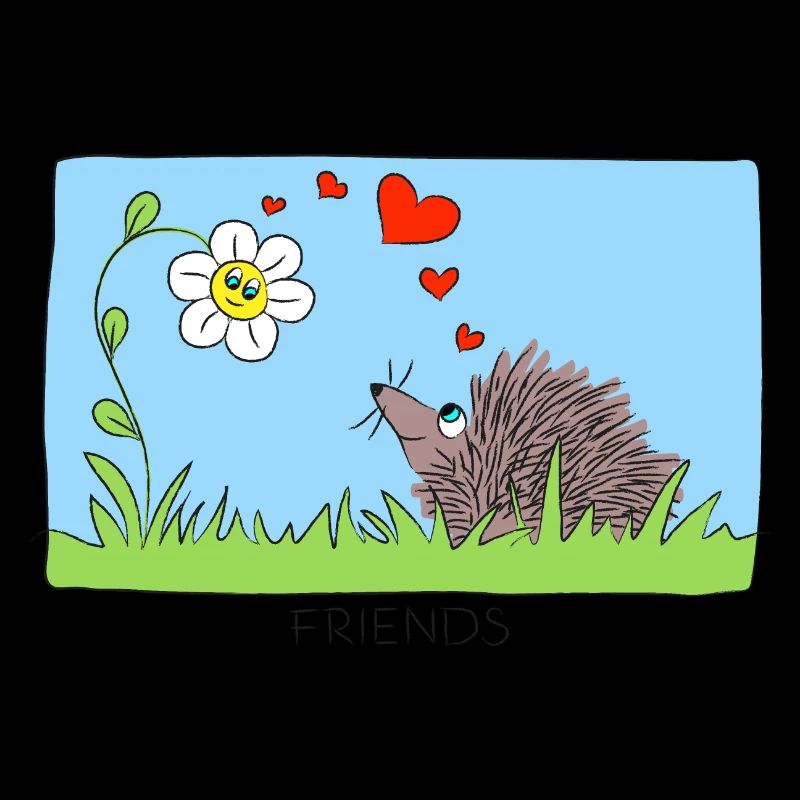 AMIS Hérisson et fleur