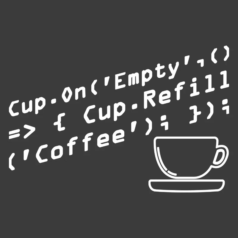Aus Kaffee Code generieren Programmierer