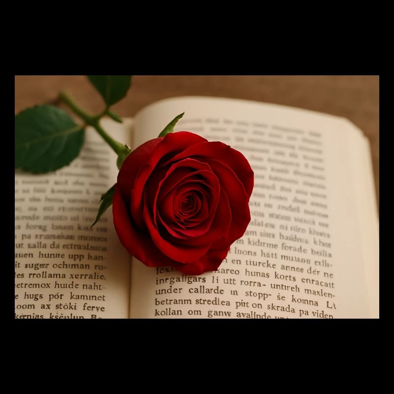 Buch und Rose