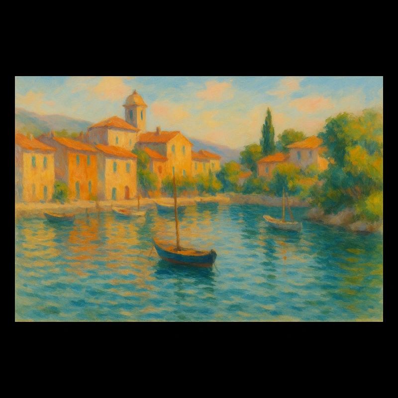 Harbour idyll in the sunlight