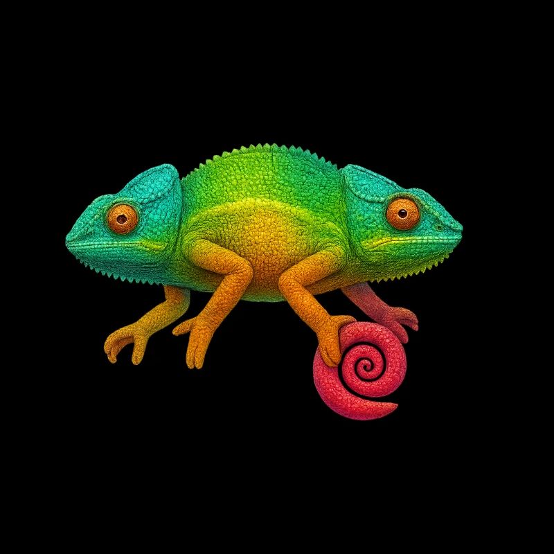 Sucette Caméléon Arc-en-ciel