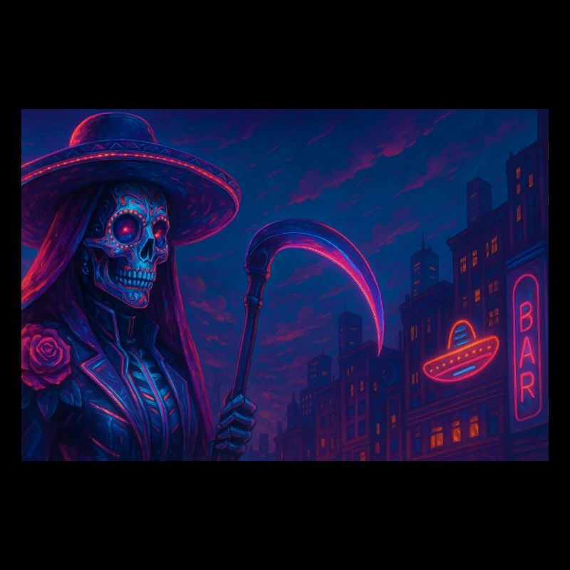 Neon Reaper – Cyberpunk-Tod