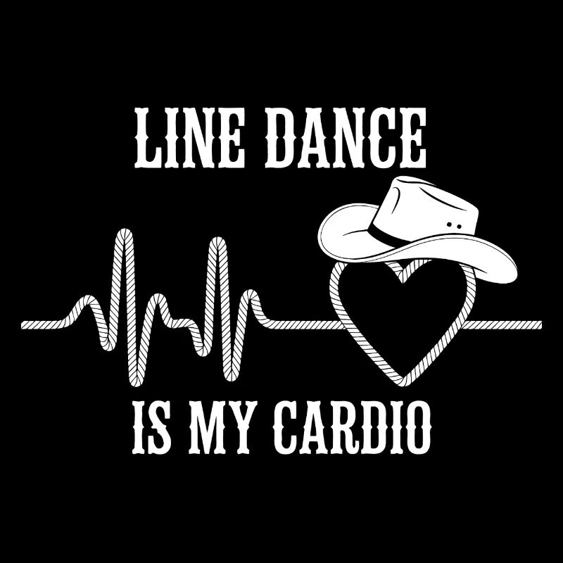 Line Dance Cardio Heart Logo