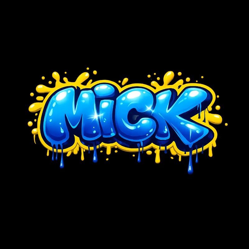 MICK GRAFFITI NAME FOR PERFECT GIFT PRINTABLE 