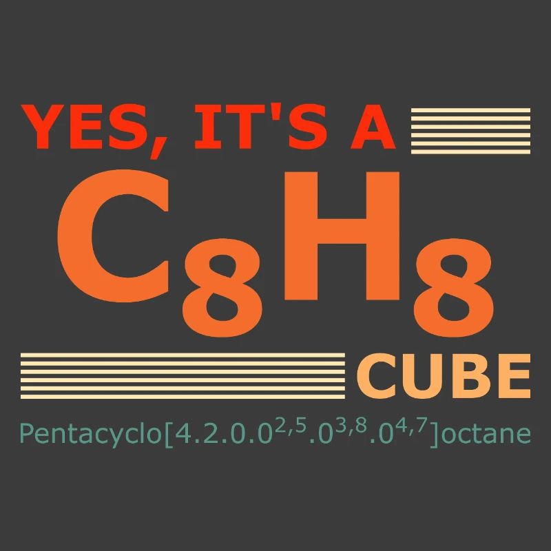 C8H8 Cubane – Yes it's a Cube retro Chemie