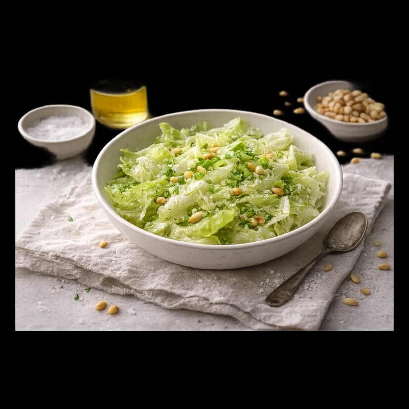 Salad with pine nuts