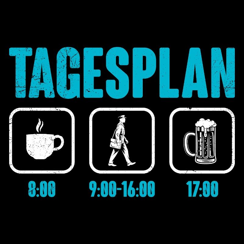 Postman DAILY SCHEDULE Parcel Deliverer Funny