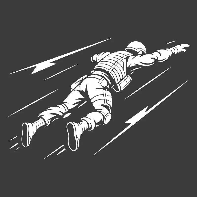 Astronaute en vol dans l'espace