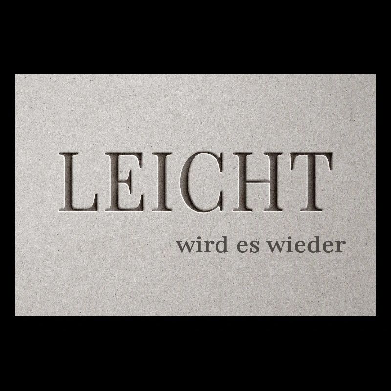 LEICHT wird es wieder
