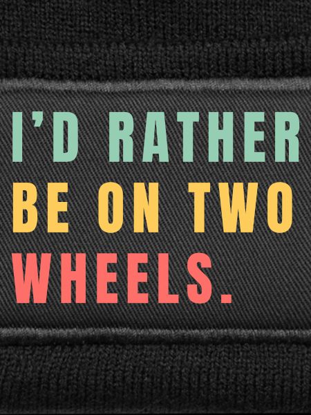 Better on two wheels