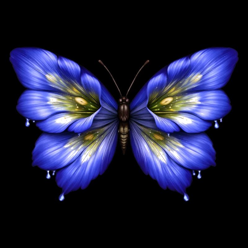 Leuchtender Enzian-Schmetterling  