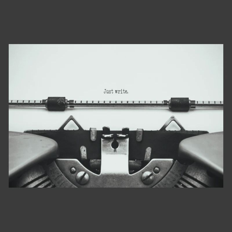 Just Write Vintage Typewriter Design