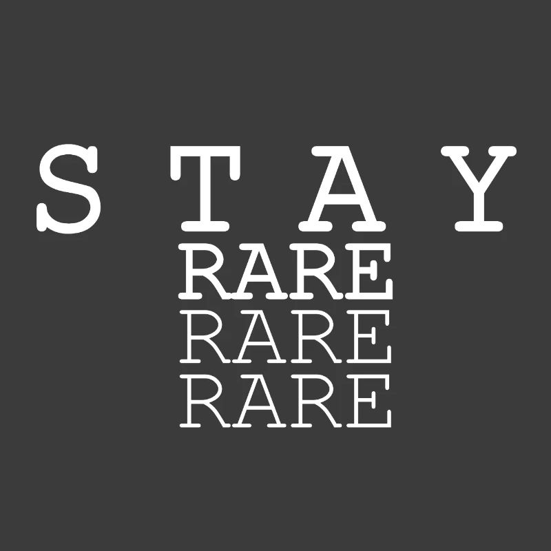 Conception triple texte Stay Rare