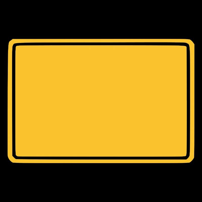 Ortsschild Personalisierbar Ortsschild Leer