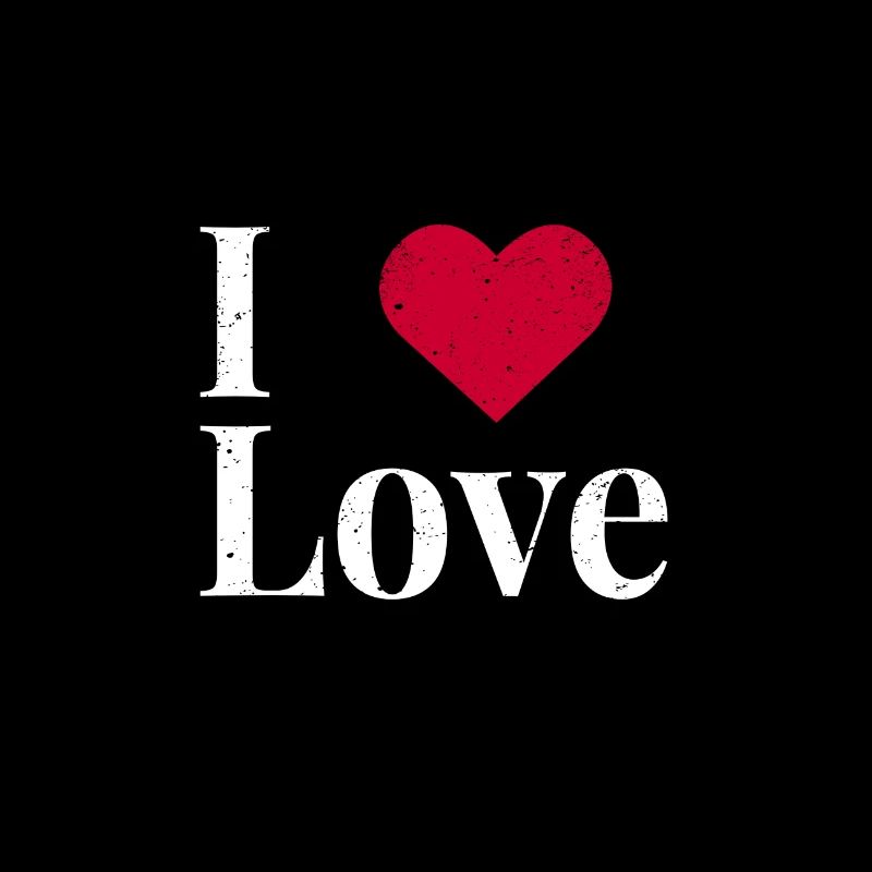 J’aime le contraste typographique I Love