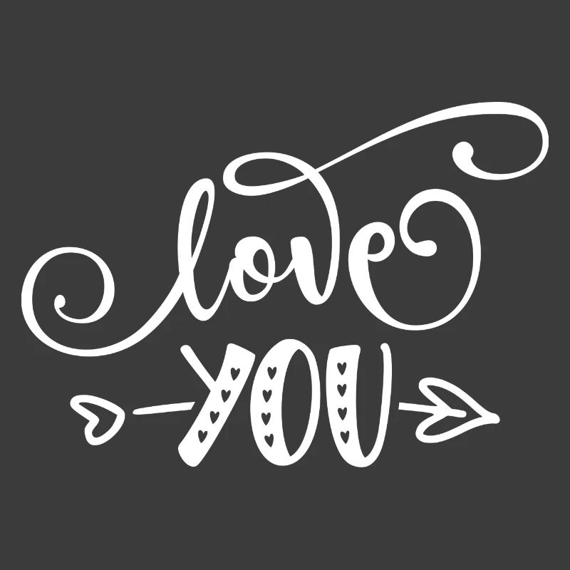 Love You Charm Between Hearts and Arrows Pattern