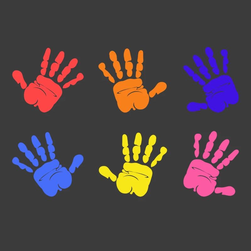 Empreintes de mains sur l’autisme