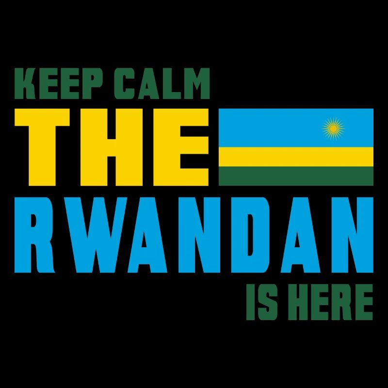 Design drapeau Rwanda Keep Calm