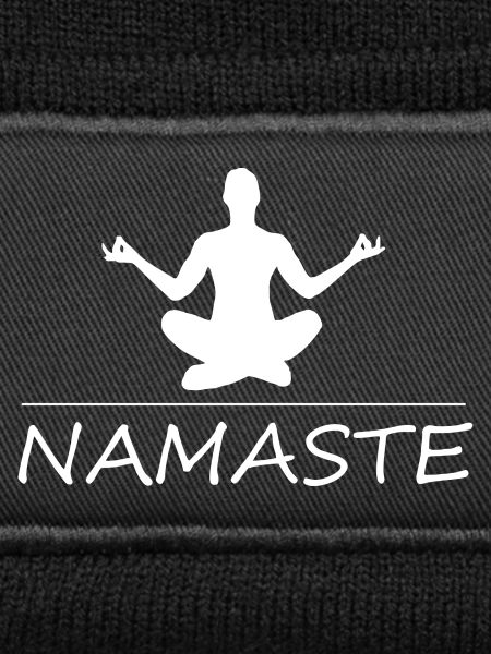 Namaste yoga blanc