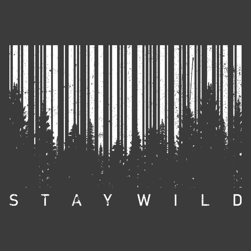 Wald-Barcode-Silhouette