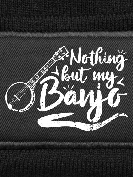 Banjo player saying