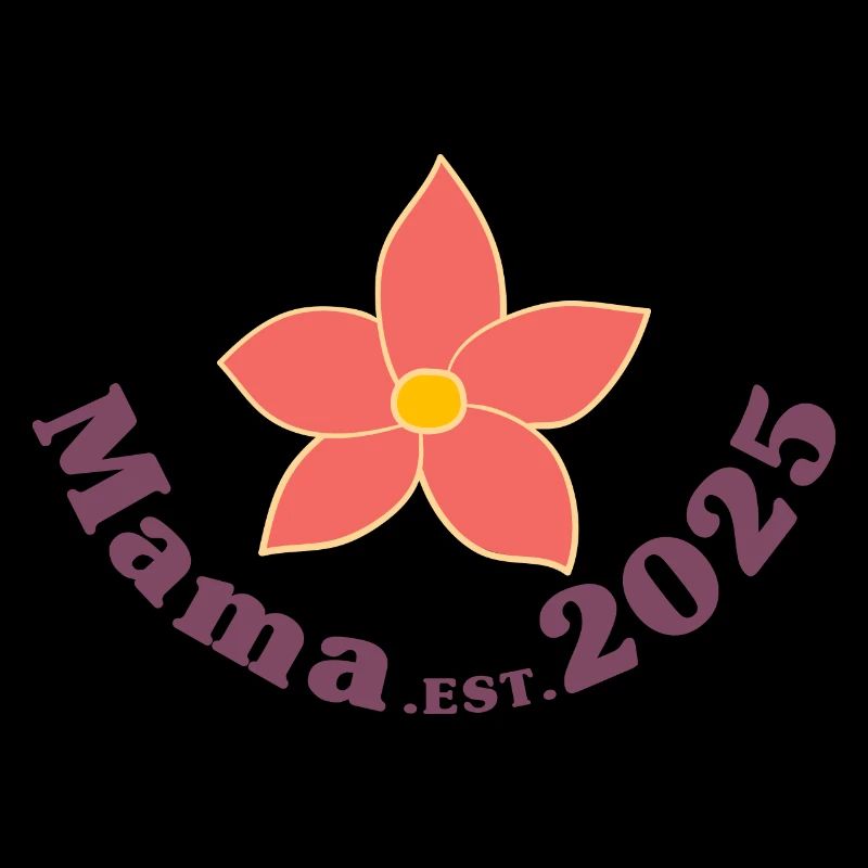 Mama Est 2025 Retro Ich werde Mutter