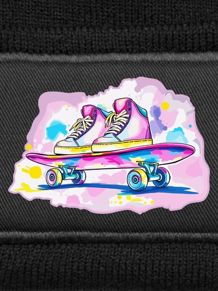 Skateboard with shoes