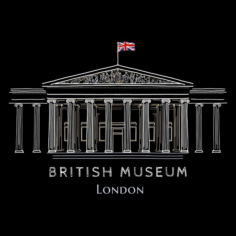 London, British Museum, England, Hand Drawing