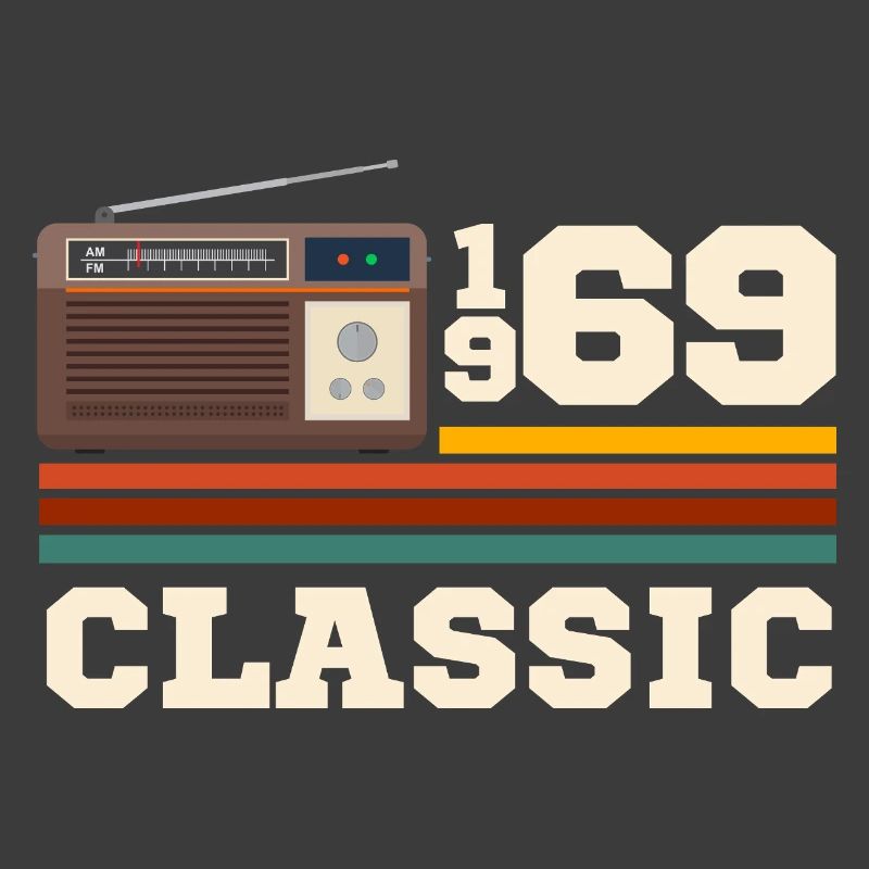 Anniversary 1969 retro classic