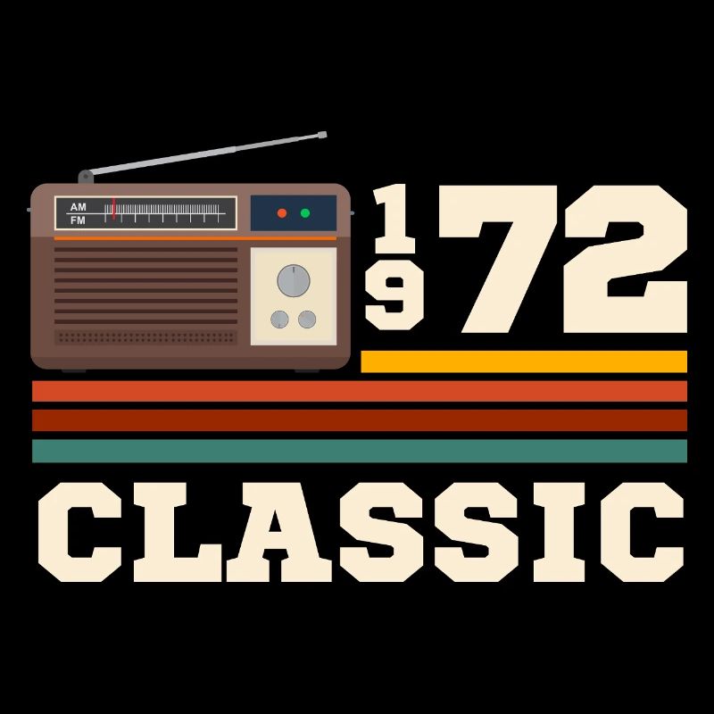 Anniversary 1972 retro classic