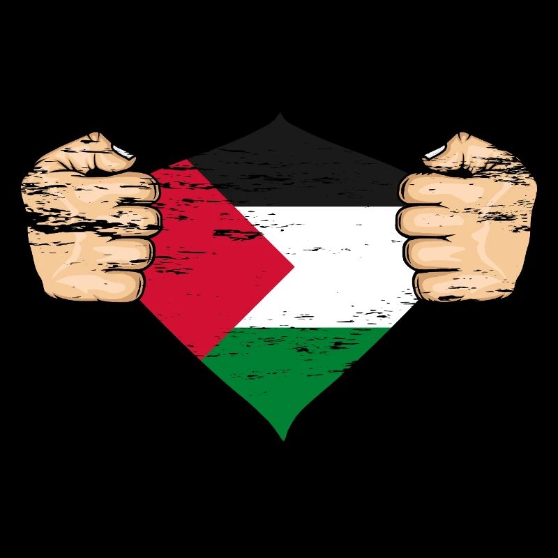 Drapeau de la Palestine Design utilisé