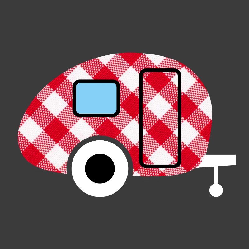 Caravan Caravan Checkered Check Pattern Camping Fan